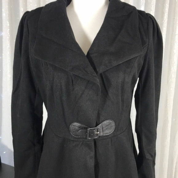 Noble Style Worsted Turn-Down Collar Coat - Picture 3 of 7